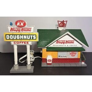 Dept. 56 Snow Village Krispy Kreme Doughnut Shop #55071 Retired 2001
